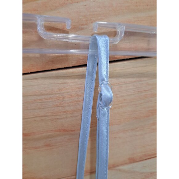 Linea Donatella Sheer Blue Chemise Embroidered Floral Lace  Women's Negligee L - Picture 6 of 8